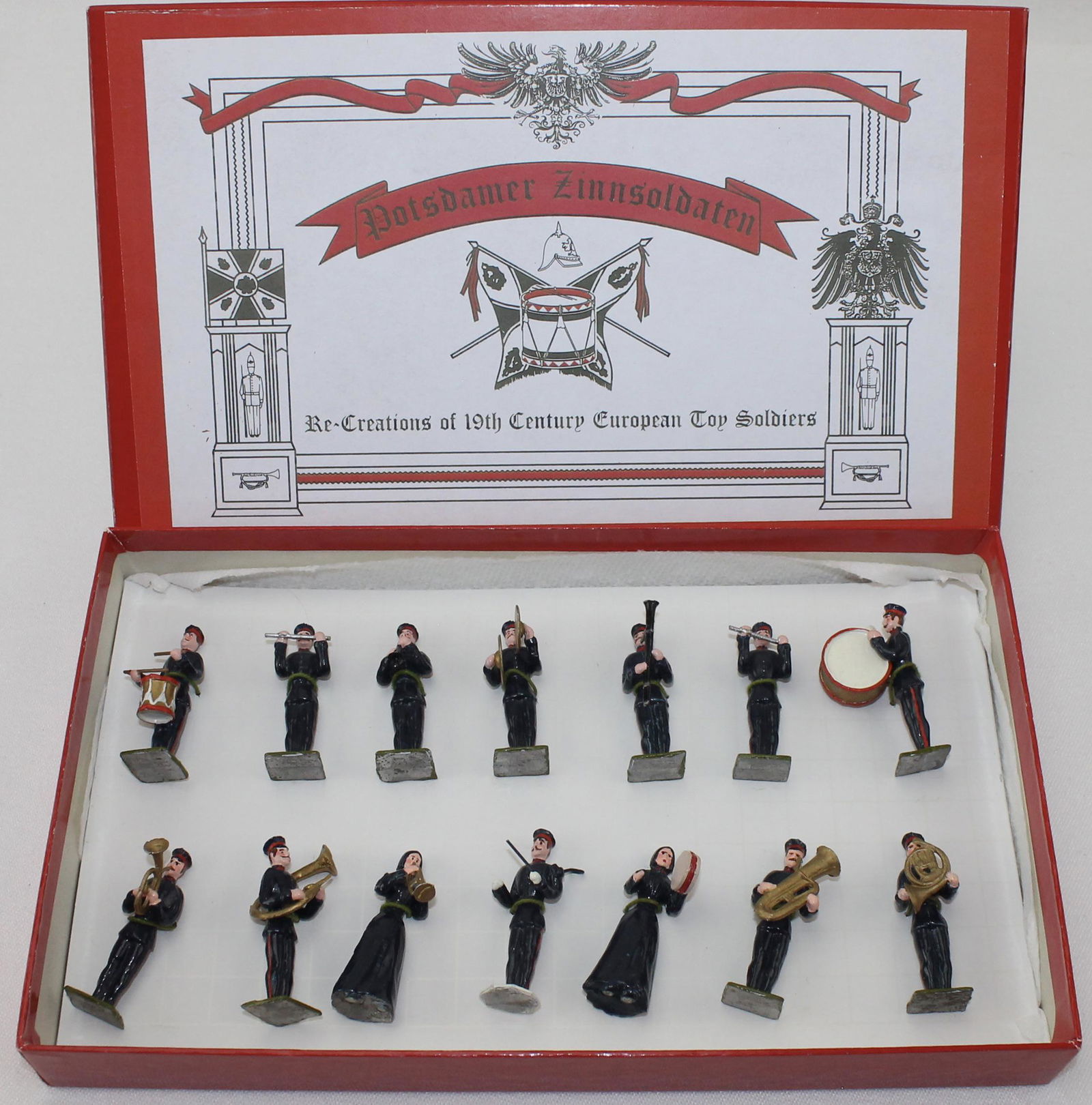 Potsdamer Zinnsoldaten Set Salvation Army Band: Heyde Recreations by Joe Shimek. 48mm. 14 Pieces. Condition Excellent. Box Excellent.