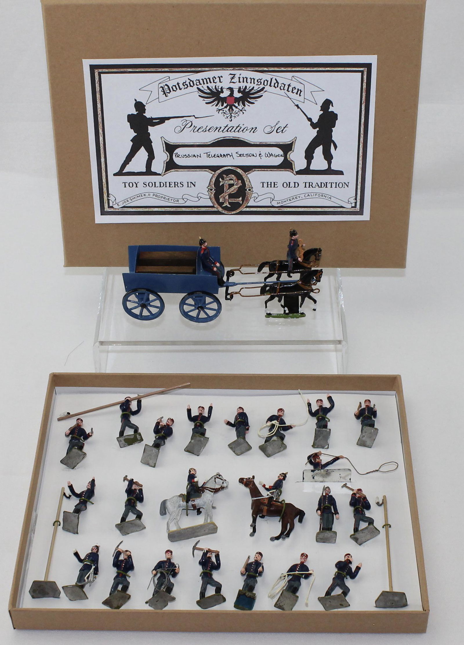 Potsdamer Zinnsoldaten Set Prussian Telegraph (1 of 3)