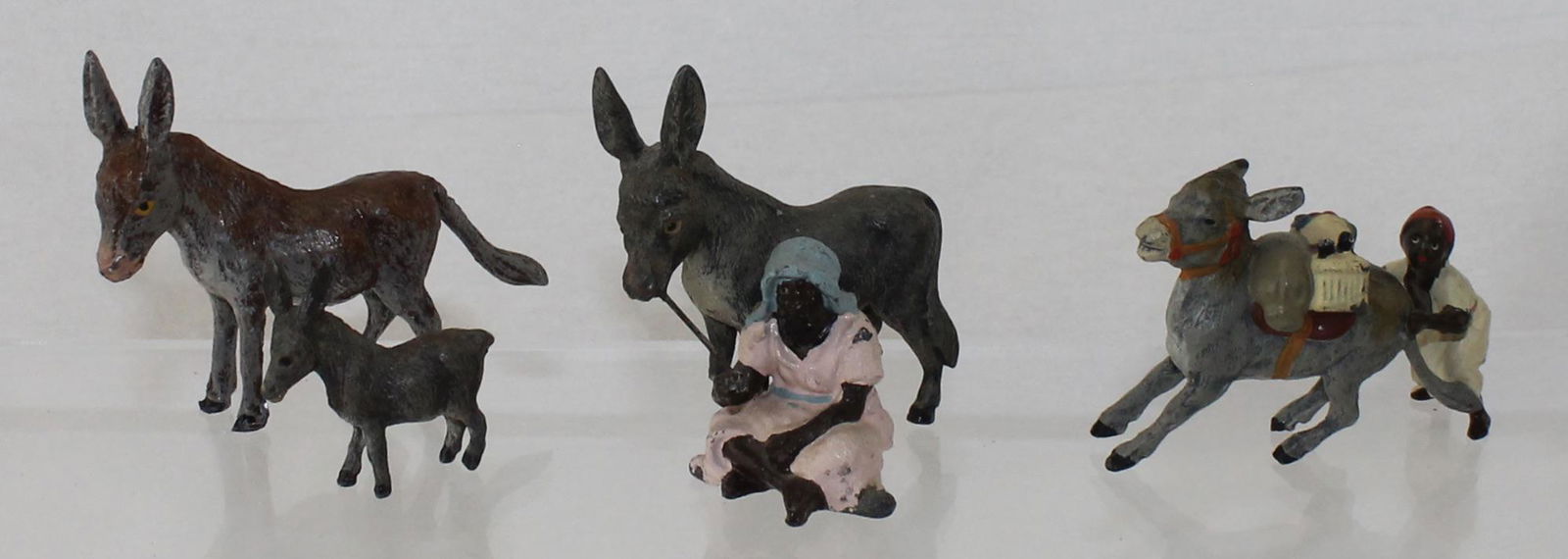 Heyde Lot Souvenir Figures Boys with Donkeys (1 of 2)