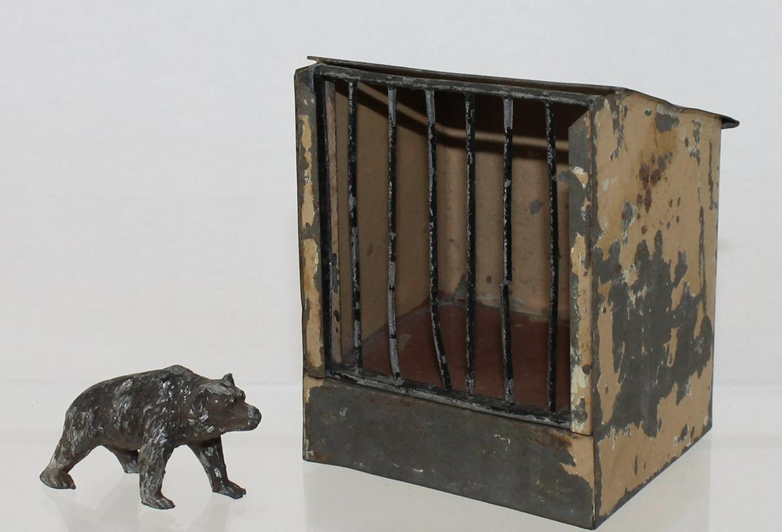 Heyde Zoo Lot Bear Cage and Bear (1 of 6)