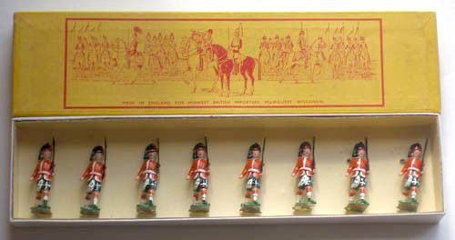 John Hill and Company Johillco Set # 101A Black Wa: John Hill and Company Johillco Set # 101A Black Watch Tied in Original Midwest British Importer Box. Post War 8 Pieces.