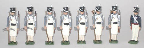 William Grant. Pioneers of the 25th US Infantry Rg: William Grant. Unique One of a Kind Items by Well Known Massachusetts Collector, William Grant. Pioneers of the 25th US Infantry Regiment with Officer 1814. Unboxed.
