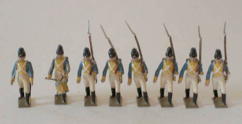Mignot, 8th Bavarian Rgt. Officer, Drummer and 6 : Mignot, 8th Bavarian Regiment. Officer, Drummer and 6 Men - Unboxed. Post War.