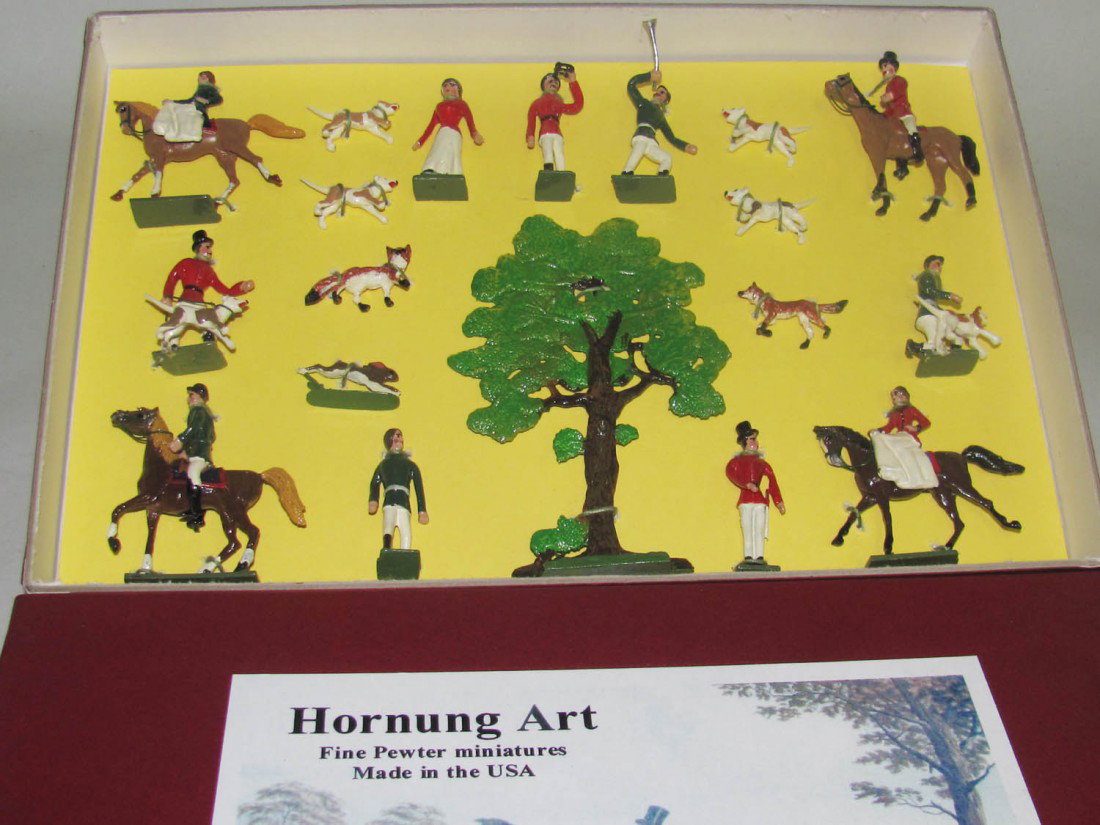 Hornung Art: British Fox Hunt: Hornung Art: British Fox Hunt MIB 19pcs