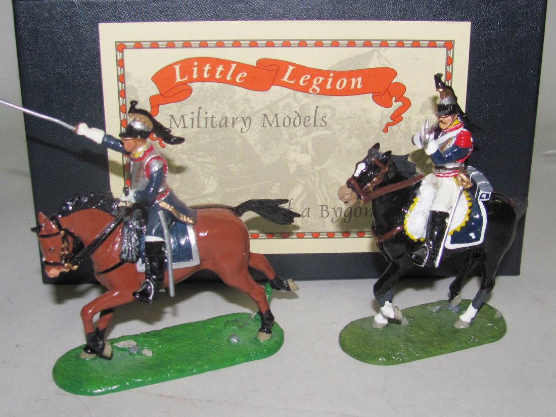 Little Legion: 9th Cuirassiers: Little Legion: 9th Cuirassiers Colonel & Firing Carbine MIB 2pcs