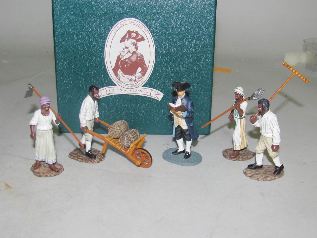 Frontline: CC1, CC29, CC20: Frontline: CC1, CC29, CC20 Thomas Jefferson Redding, farm Workers, Slave w/ Wheelbarrow MIB 5pcs