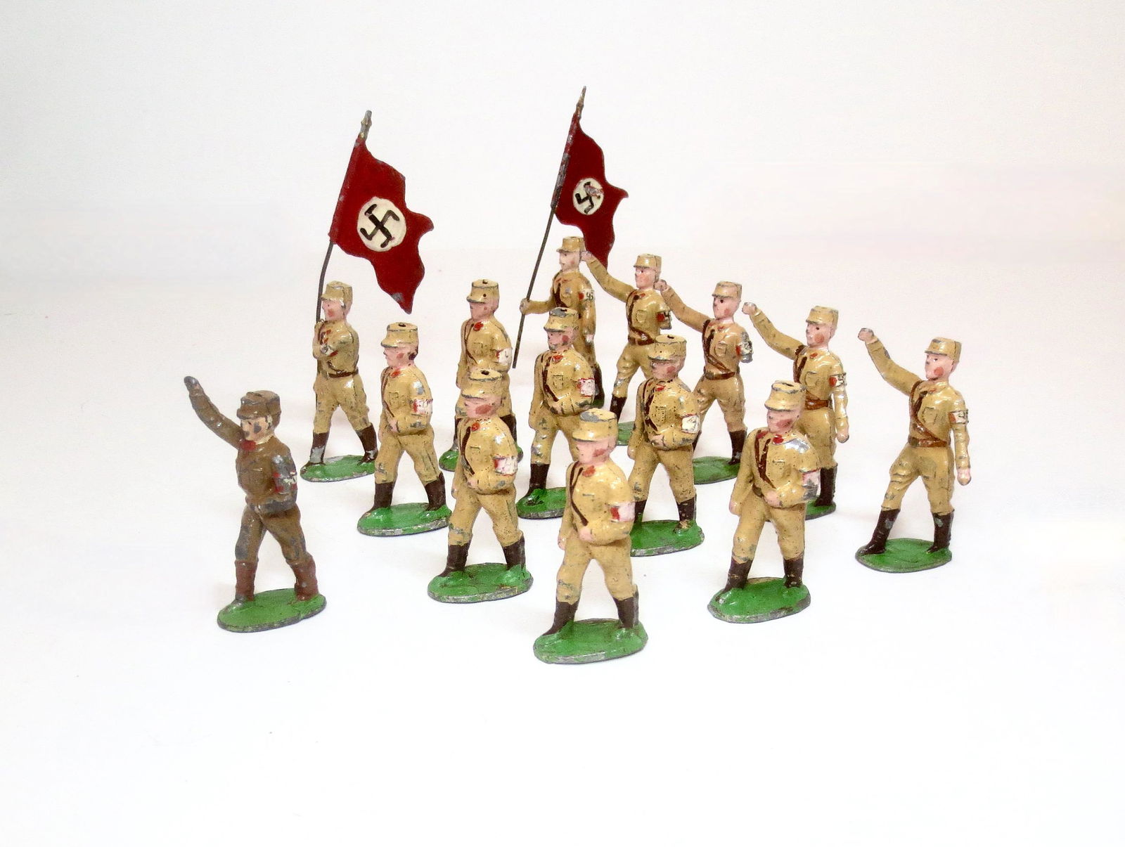 RARE Antonini SA Germans Marching with Flags (1 of 2)