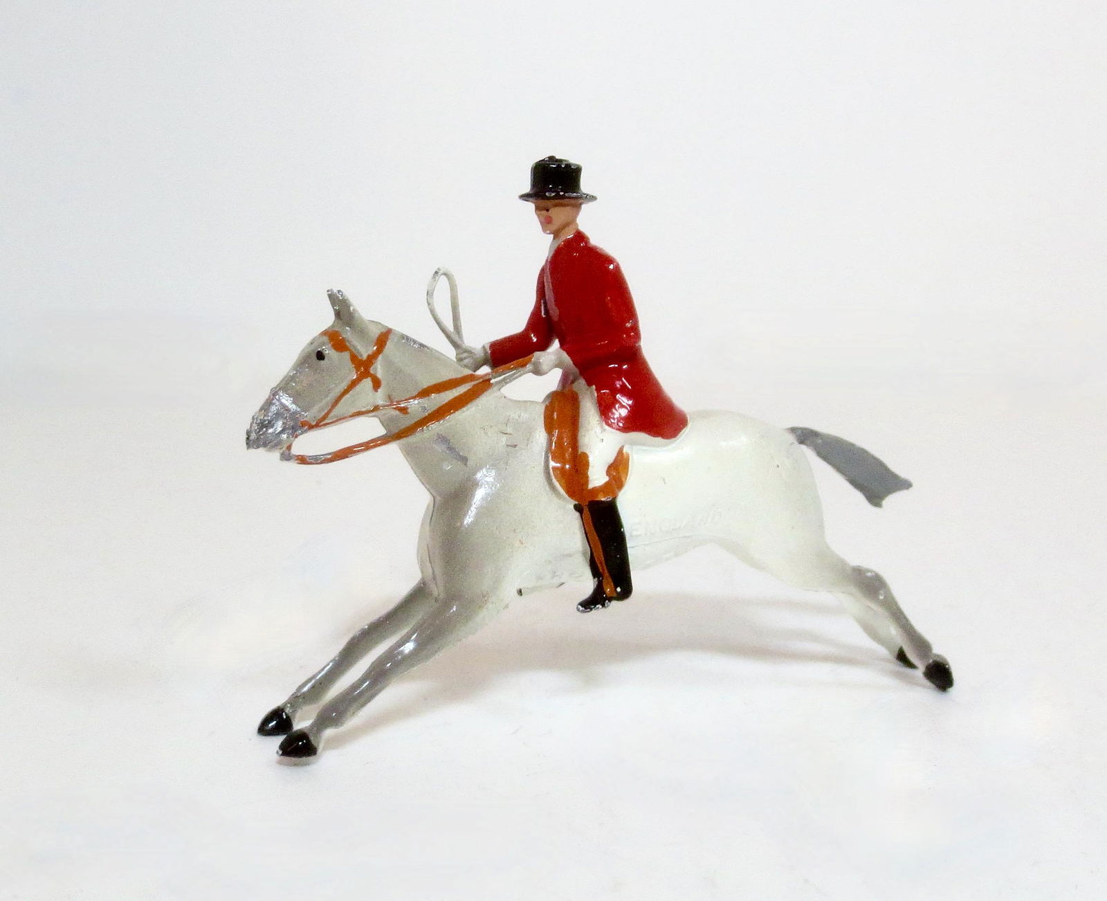 Britains RARE Huntsman on Grey Galloping Horse (1 of 2)