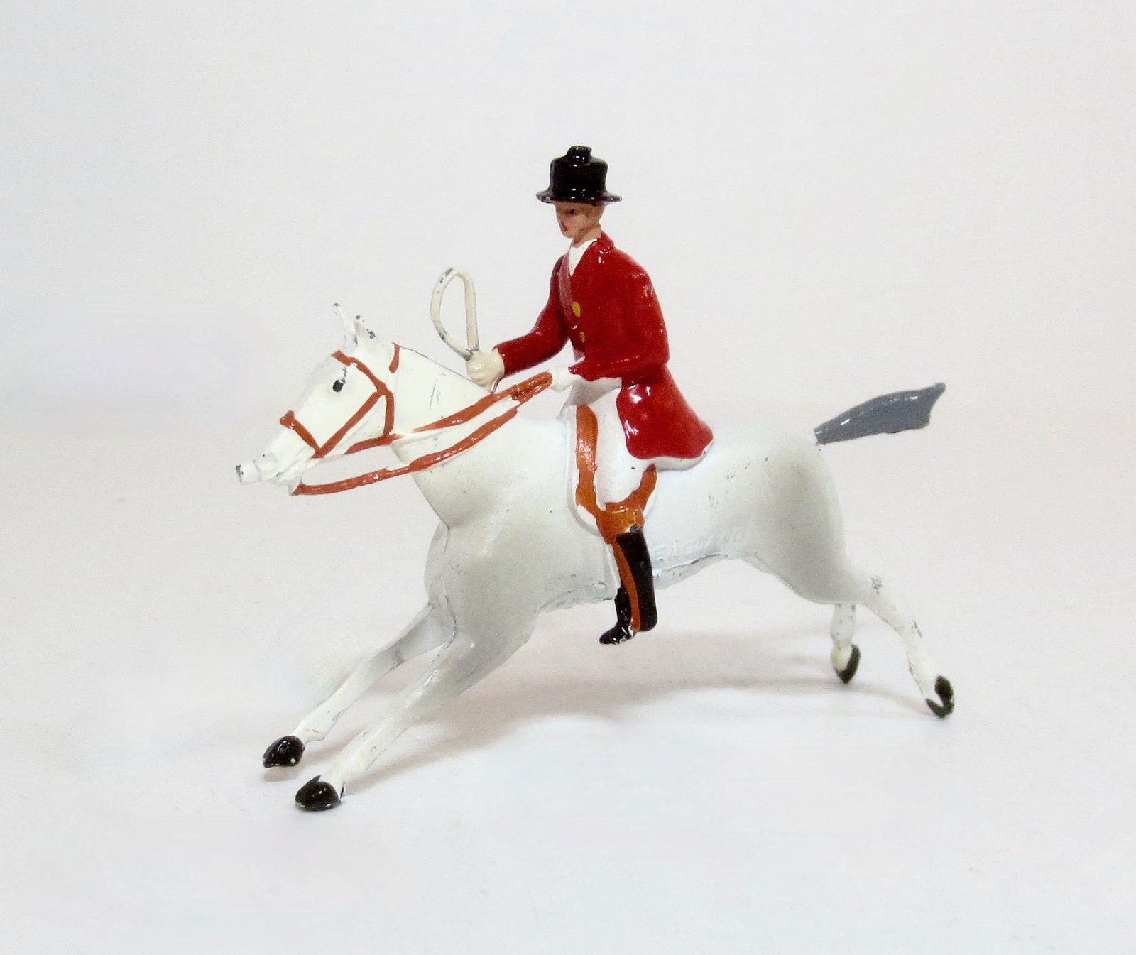 Britains RARE Huntsman on Grey Galloping Horse (1 of 2)