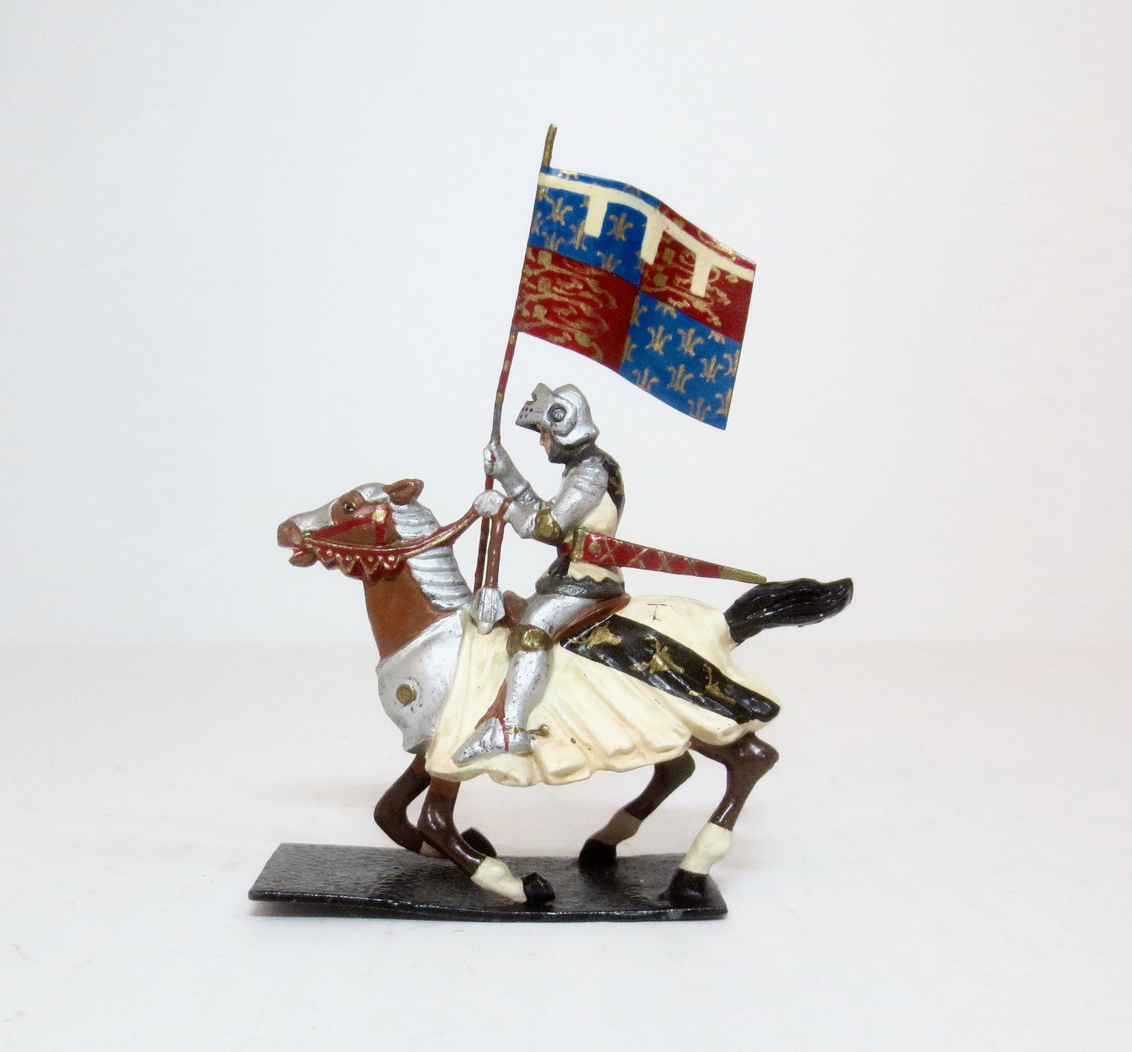 Courtenay H2 Mounted Sir Walter Woodland: With Flag of The Black Prince. Near mint condition.