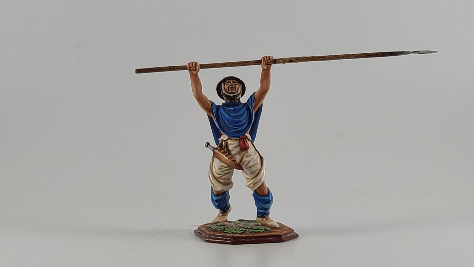 AeroArt St. Petersburg Collection #3126: AeroArt Military Miniatures - The St. Petersburg Collection #3126 Saxon Warrior with Spear . Produced in 1998, and a total of 47 figures ever made. Near Mint, Unboxed, 1 piece.