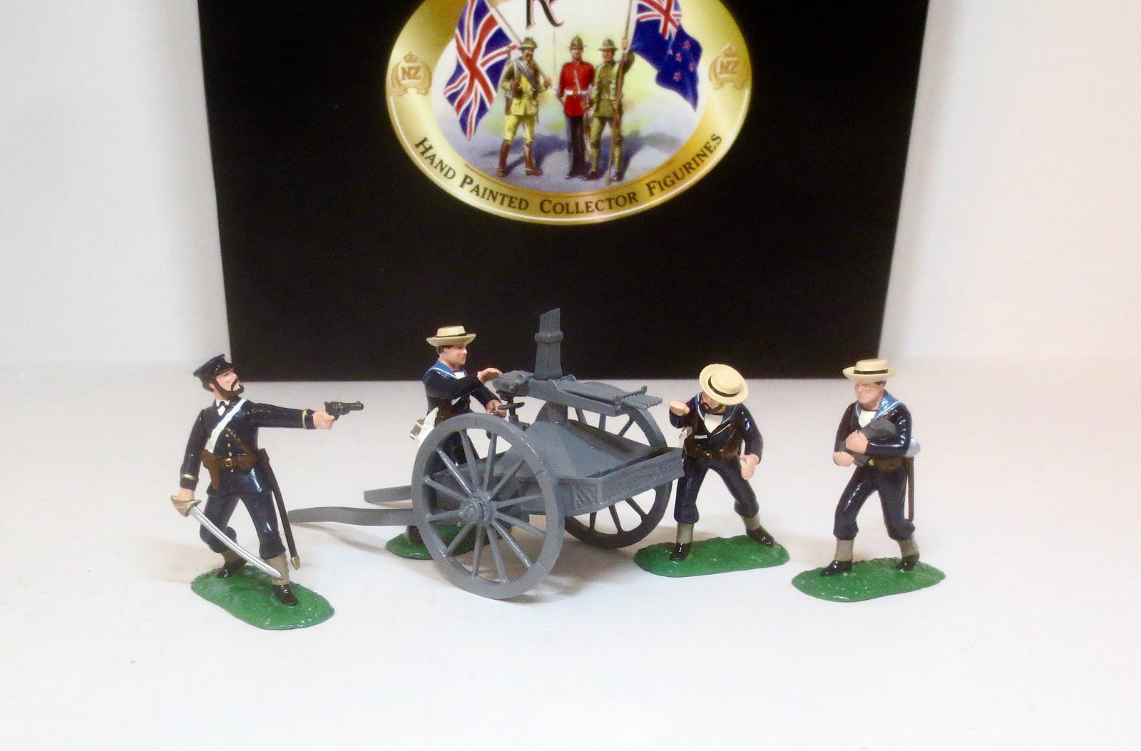Regal #BX16 Royal Navy Nordenfelt Gun: Boxer Rebellion, 1900. 5 pieces. Mint condition. Box good (top corner damage).