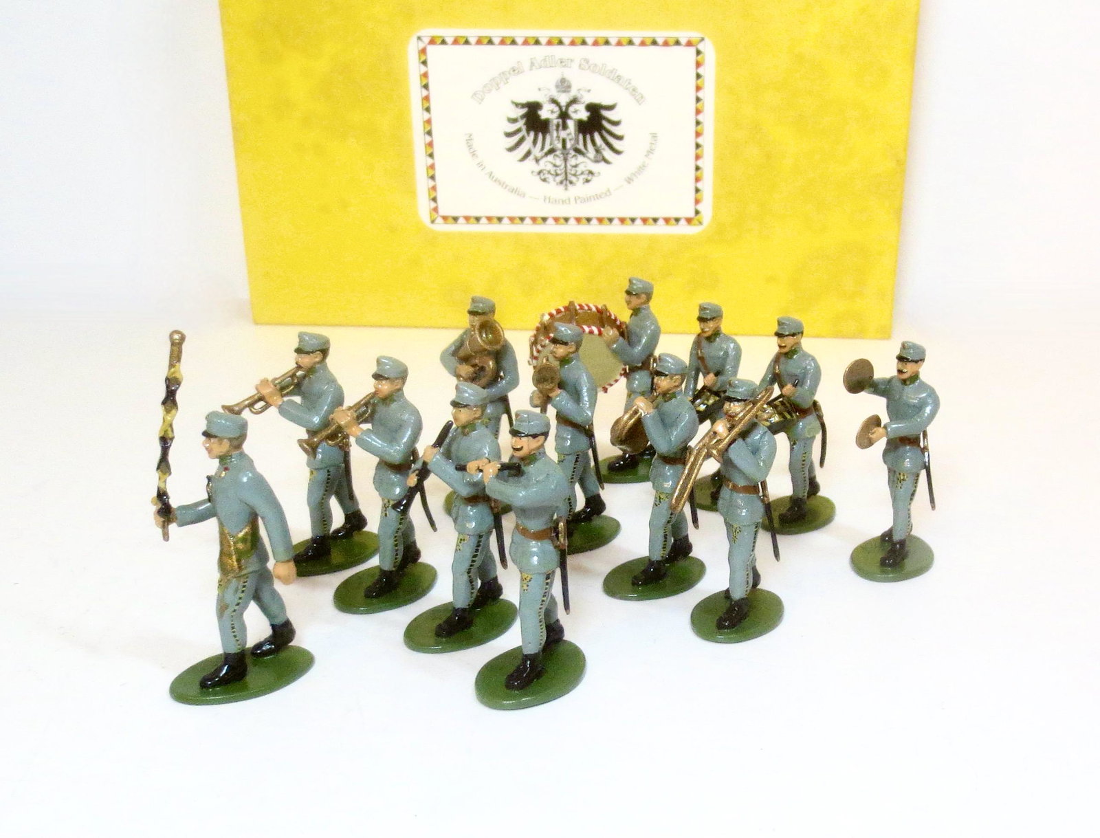 Doppel Adler Soldaten Hungarian Infantry Band: 13 pieces. Mint condition. Box excellent.