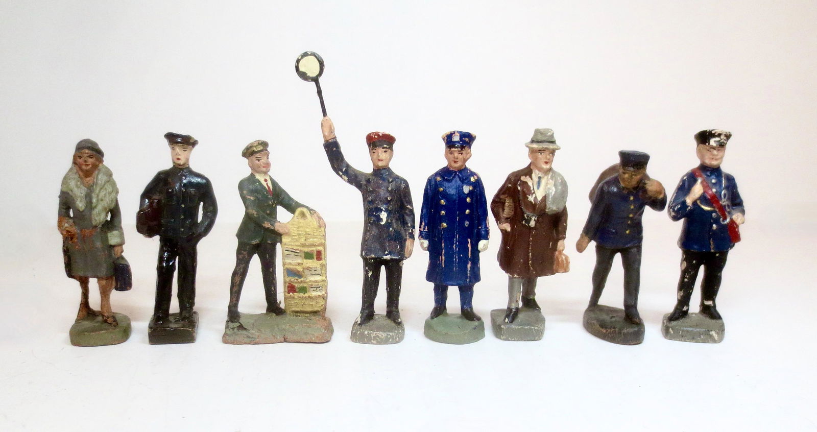 Elastolin & Lineol Railroad Train Figures (1 of 1)