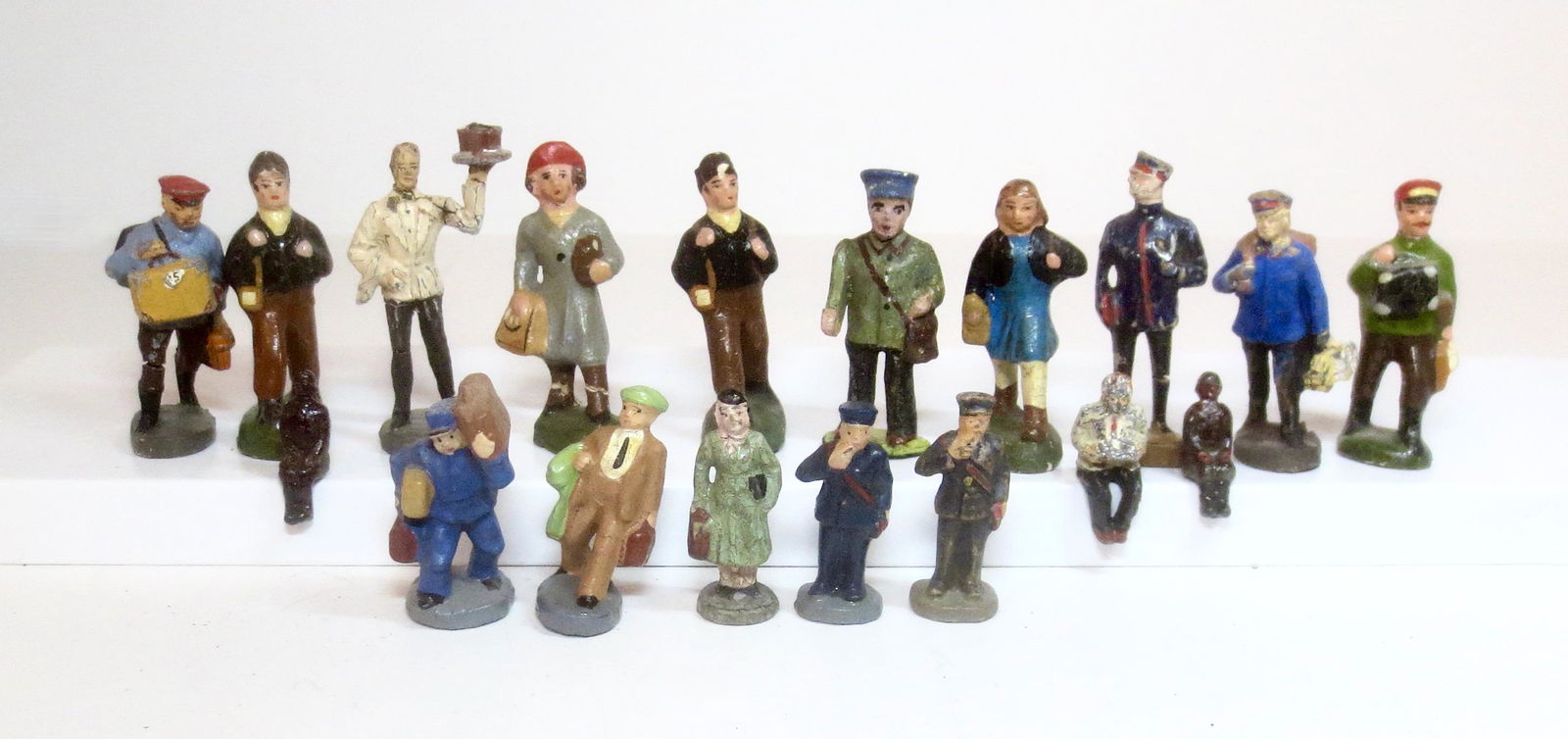 Assorted Composition Railway Train Figures (1 of 1)