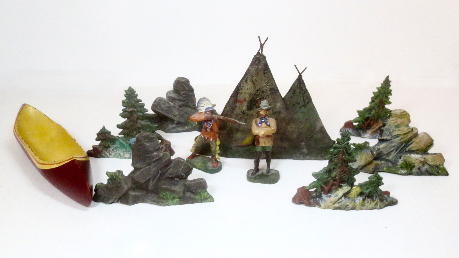 Composition Cowboy & Indian with Teepee (1 of 1)