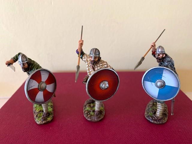 John Jenkins - The Age of Arthur: John Jenkins The Age of Arthur Anglo Saxon/Danes - SX-2141516B - Saxon Fyrdmen (4 pcs). Mint in Box.