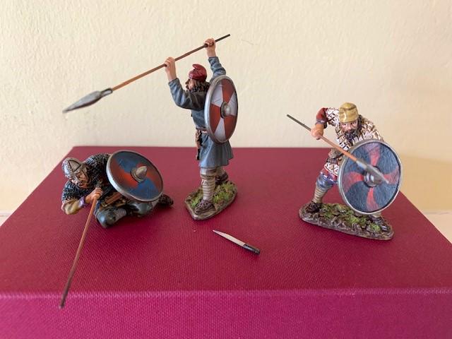 John Jenkins - The Age of Arthur: John Jenkins The Age of Arthur Anglo Saxon/Danes - SX-171819B - Saxon Fyrdmen (4 pcs). Mint in Box.