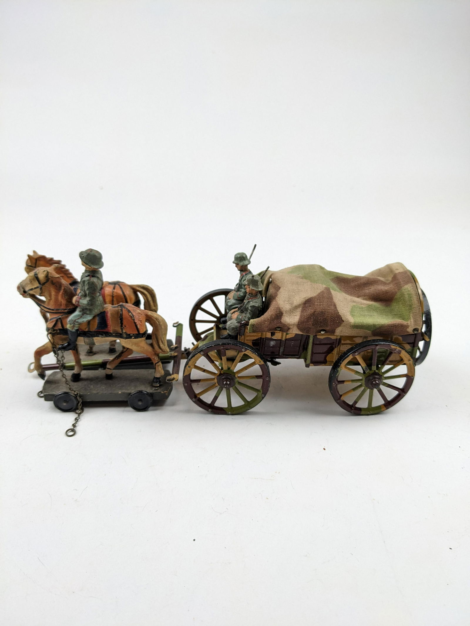 Lineol German Covered Supply Wagon Camo 7cm (1 of 1)
