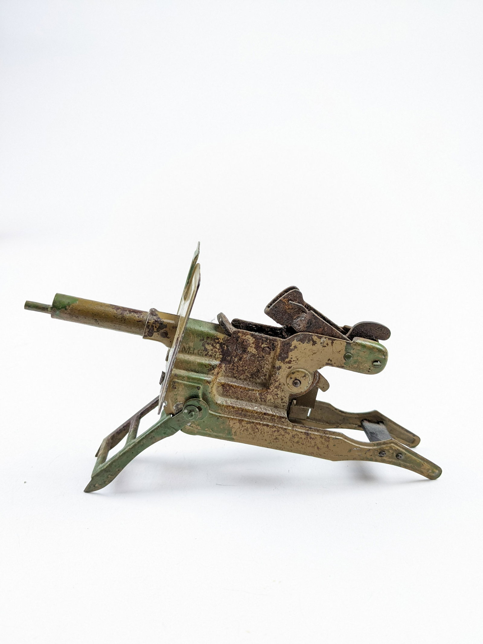 Edor Firing Machine Gun Camo 4x6: 1 Piece Condition Fair Rusty