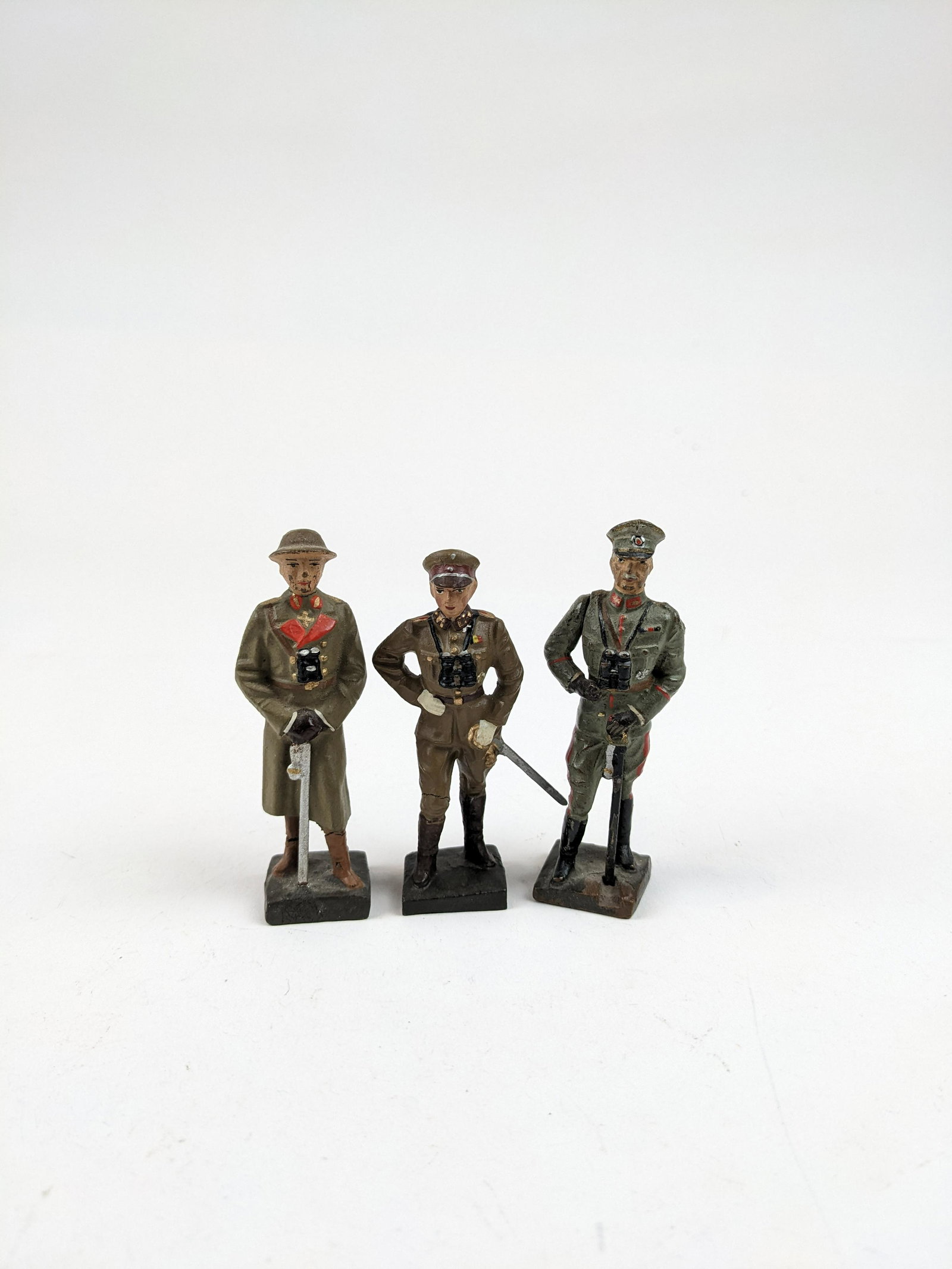 Lineol Political Leaders 1Moving Arm: 3 Pieces Condition Good To Very Good