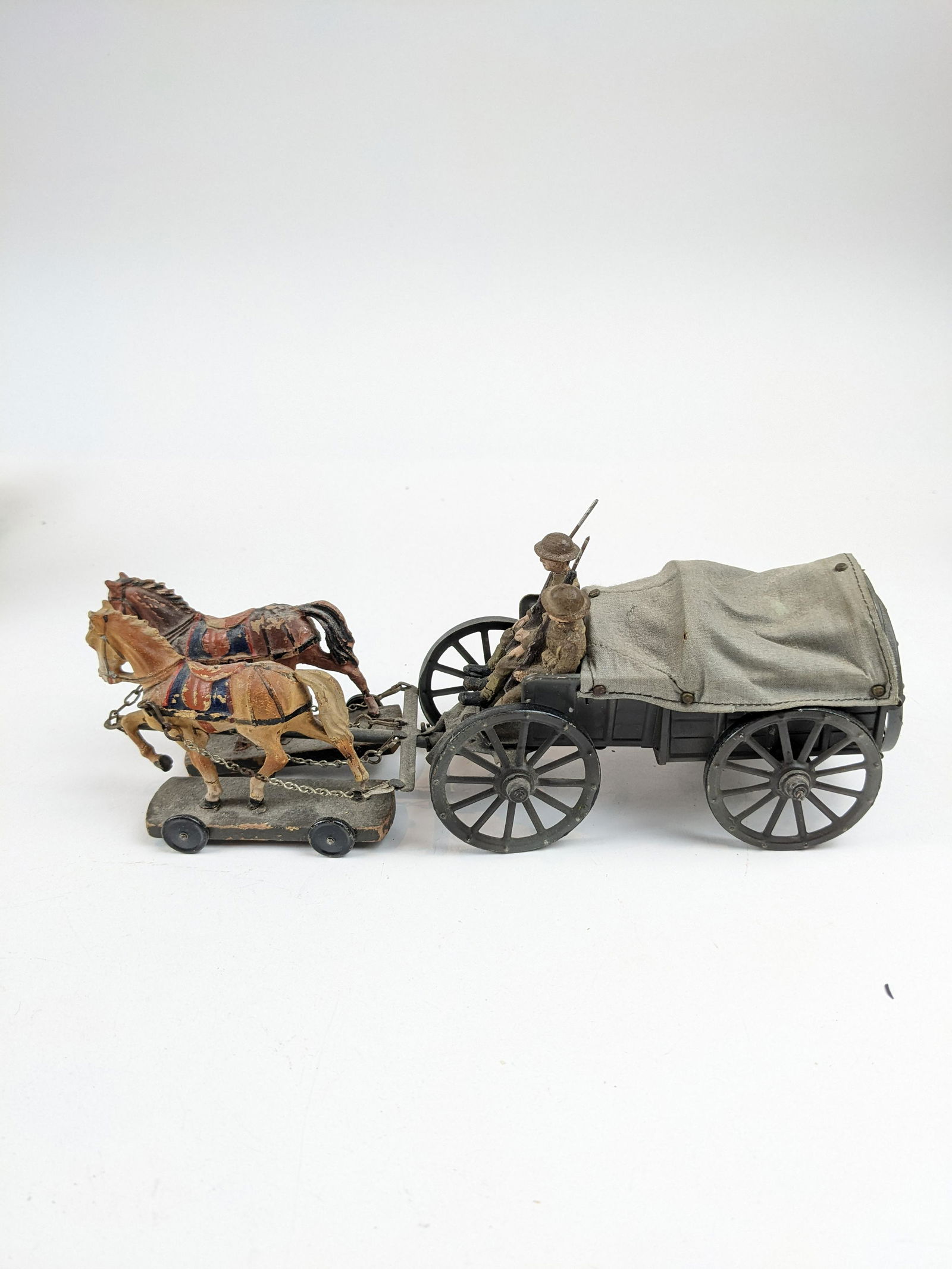Lineol British Horse-drawn Covered Wagon (1 of 1)