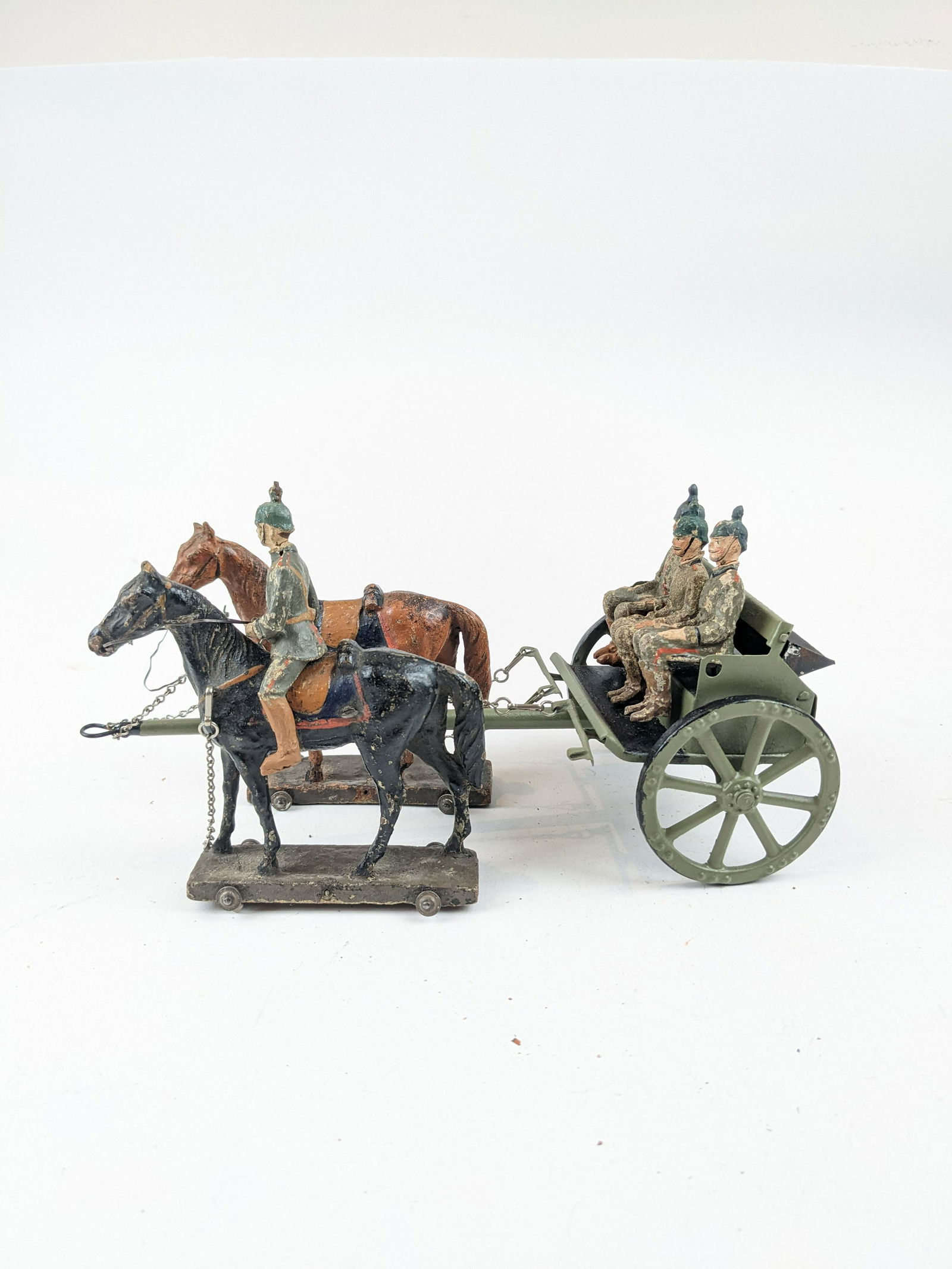 Lineol German Horse-drawn Caisson 7cm (1 of 1)
