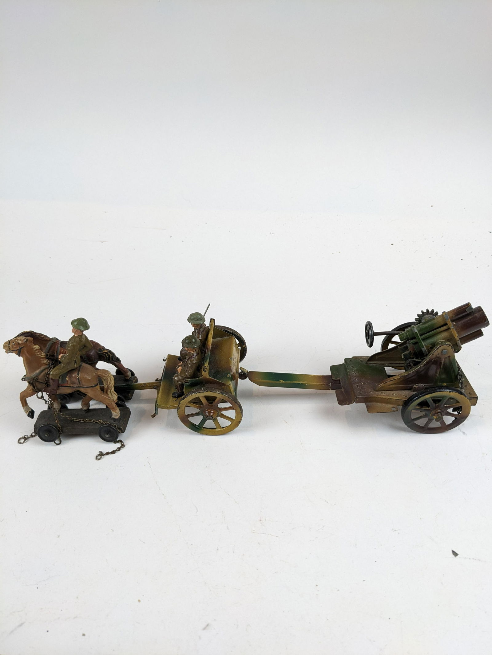 Lineol British  Horse-drawn Mortar Camo 6.5cm (1 of 1)