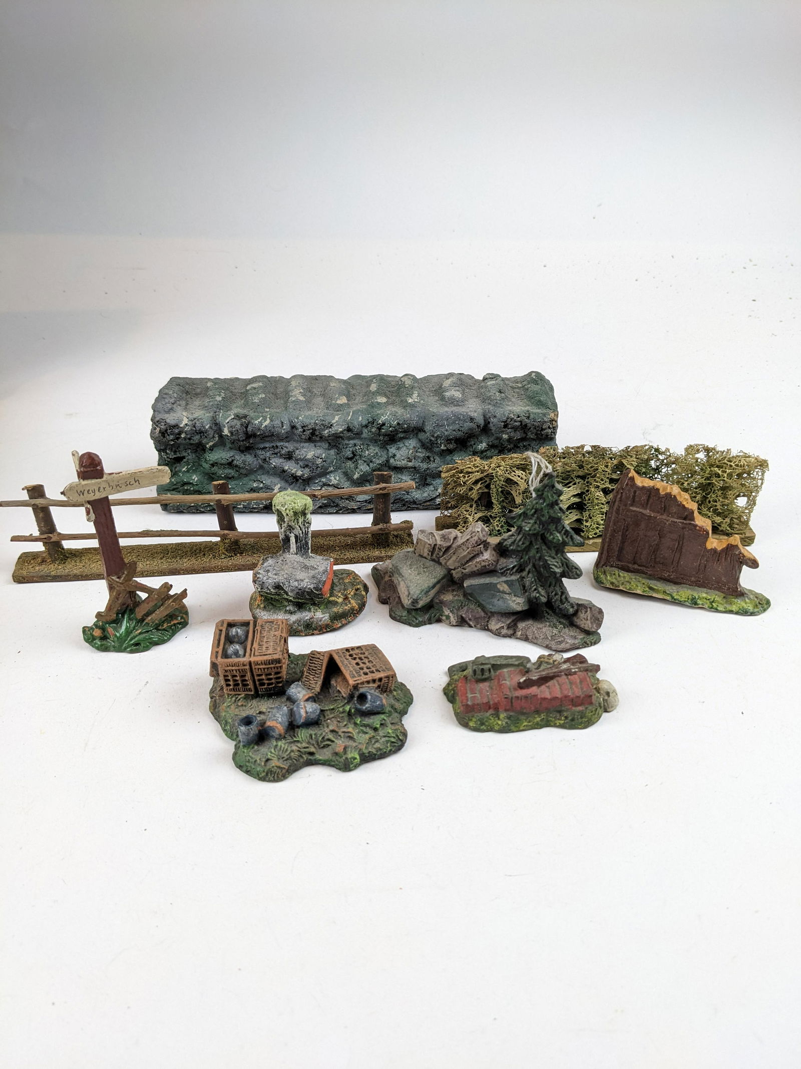 Various Trench & Battle Objects: 9 Pieces Condition Good To Very Good