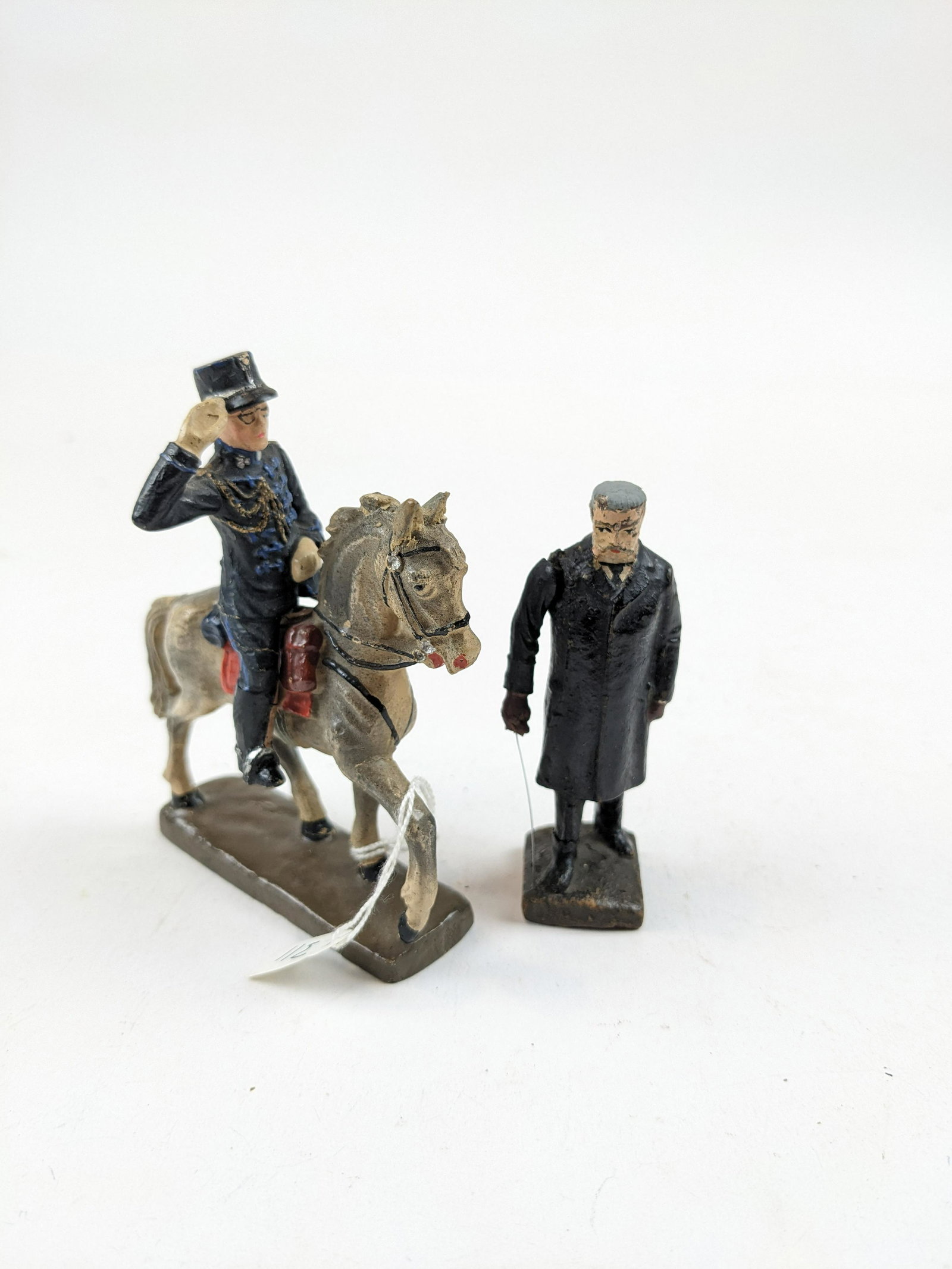 Lineol Political Figures: 3 Pieces Condition Good (Mostly Retouched Up)