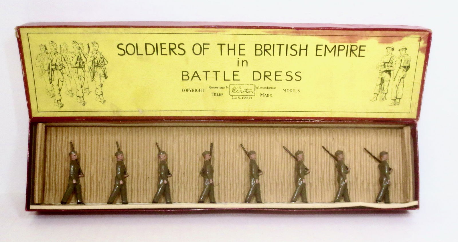Britains set #1854 British Militia, Forage Caps (1 of 1)