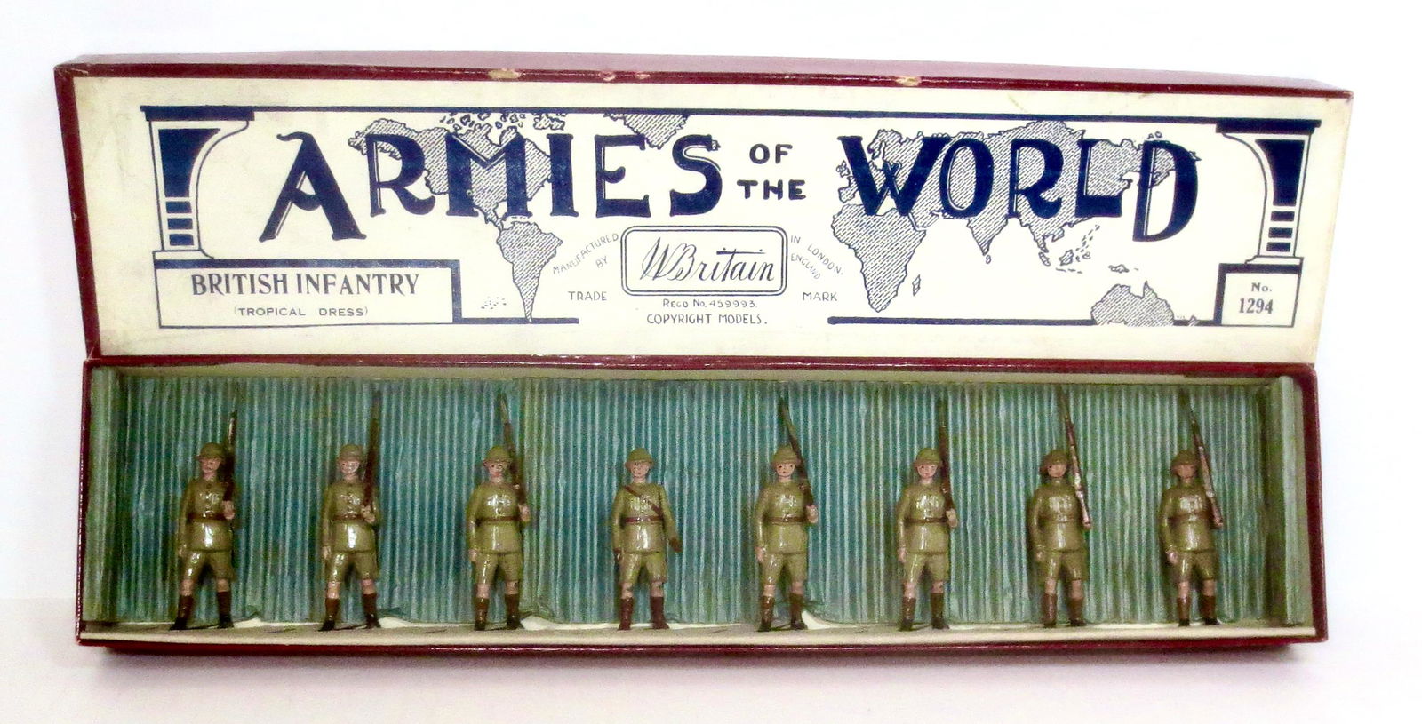 Britains #1294 British Infantry Tropical Dress (1 of 1)