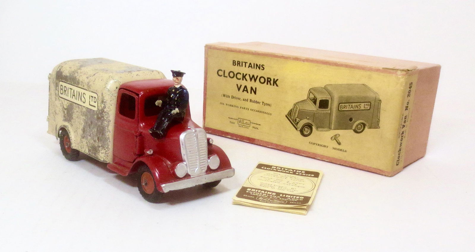 Britains RARE #2045 Clockwork Van With Driver (1 of 1)
