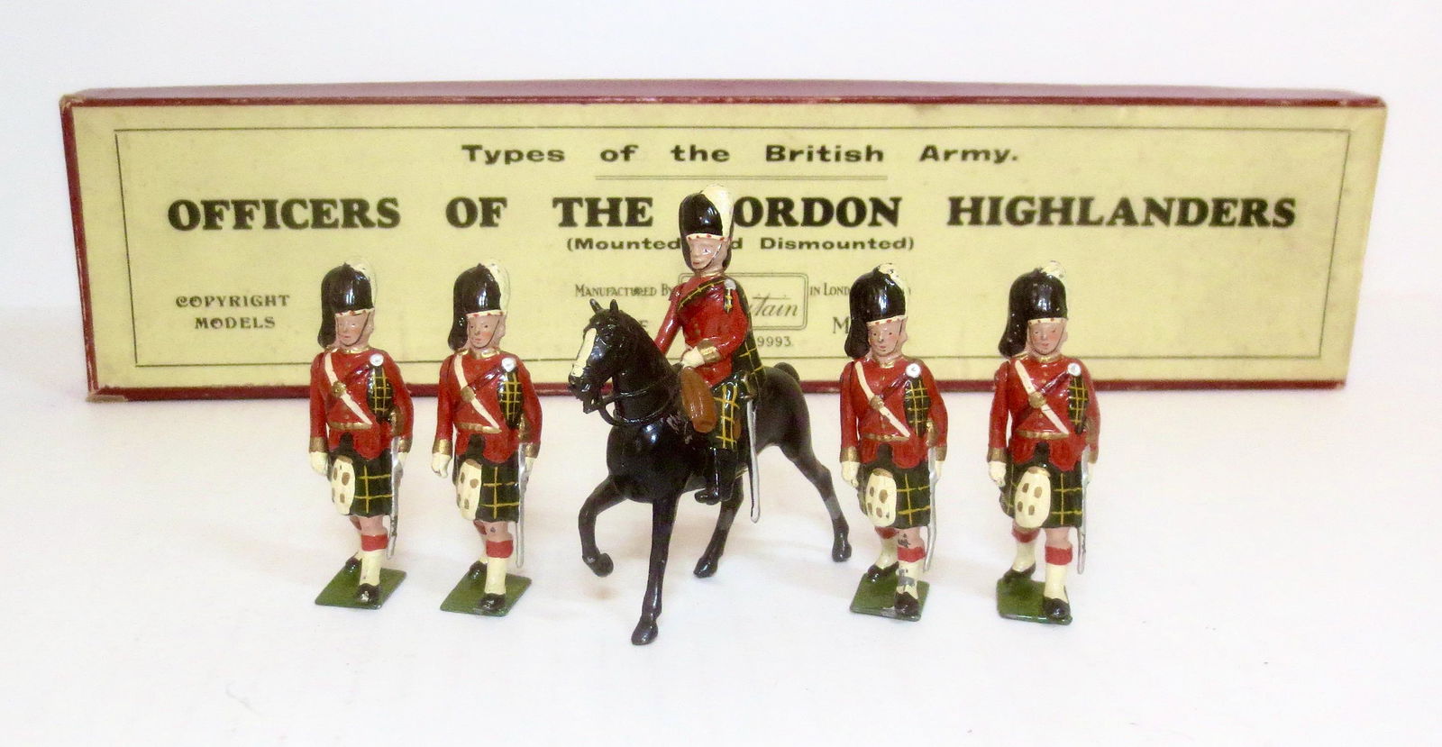 Britains #437 Officers of Gordon Highlanders (1 of 1)