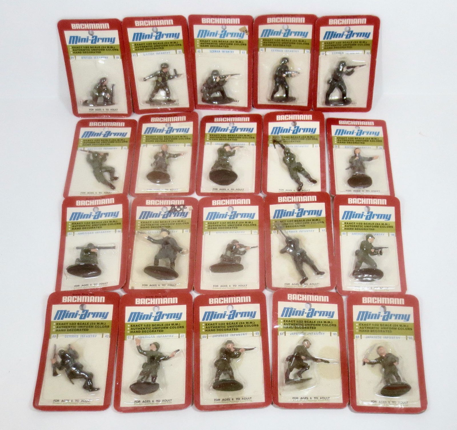 Bachmann Mini-Army WW2 Plastic Figures (1 of 1)