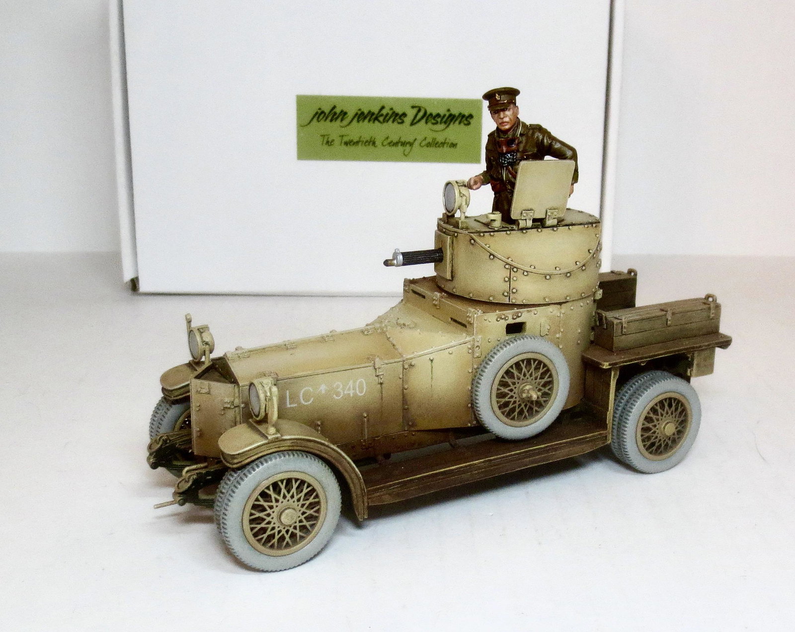 John Jenkins #WAD02 Rolls Royce Armoured Car: And, Lt. C.B. Arnold #GWB01A. 2 pieces. Mint condition. Boxes excellent.