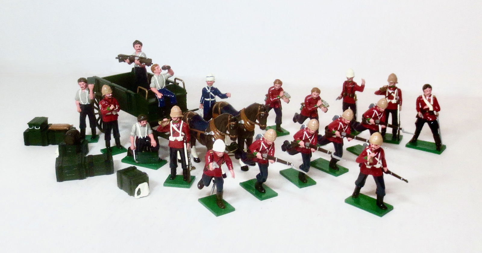 Trophy British 24th Infantry with Supply Wagon (1 of 1)