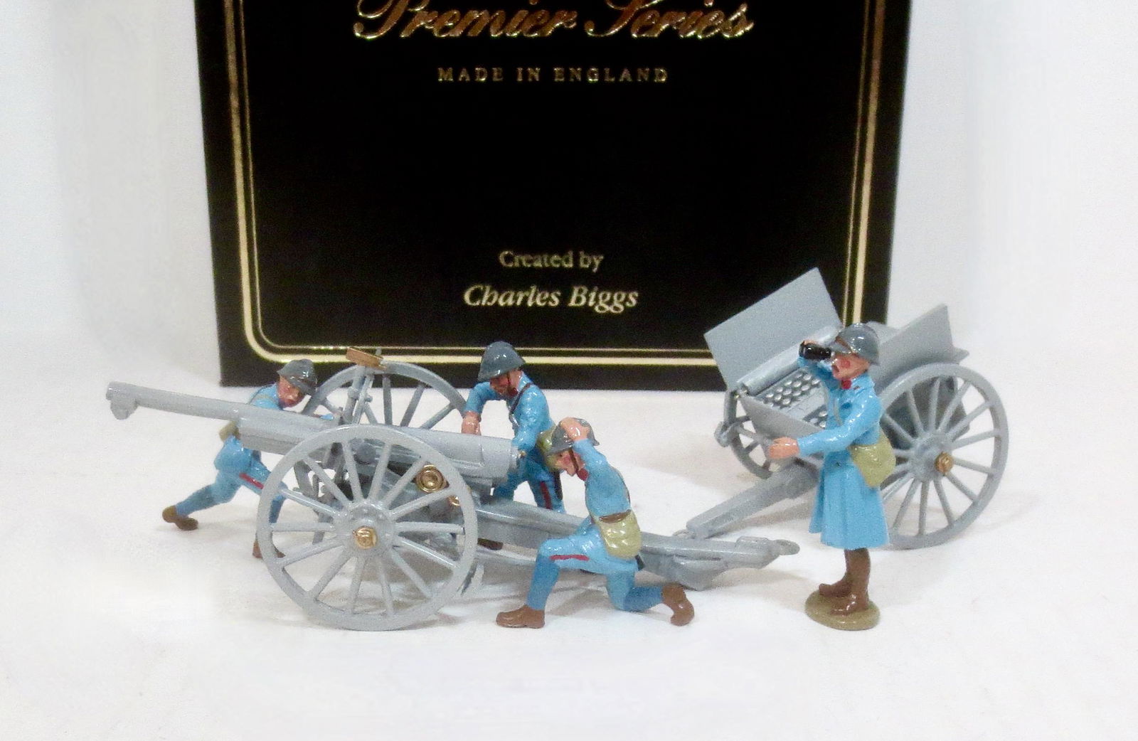 Britains Premier #8937 French 75MM Gun: With Caisson & Crew. 6 pieces. Mint condition. Box excellent.