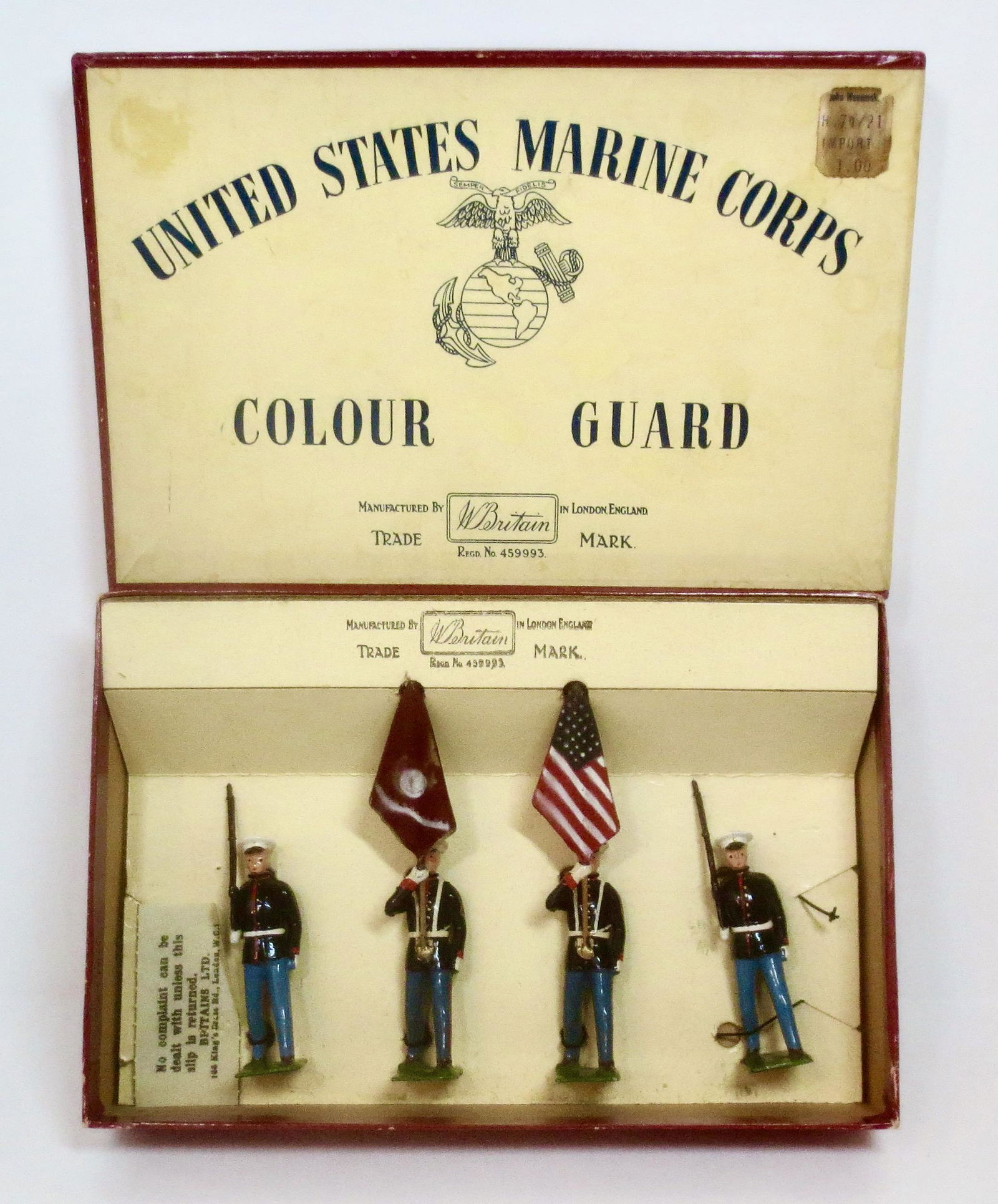 Britains #9482 United States Marines Colour Guard (1 of 1)