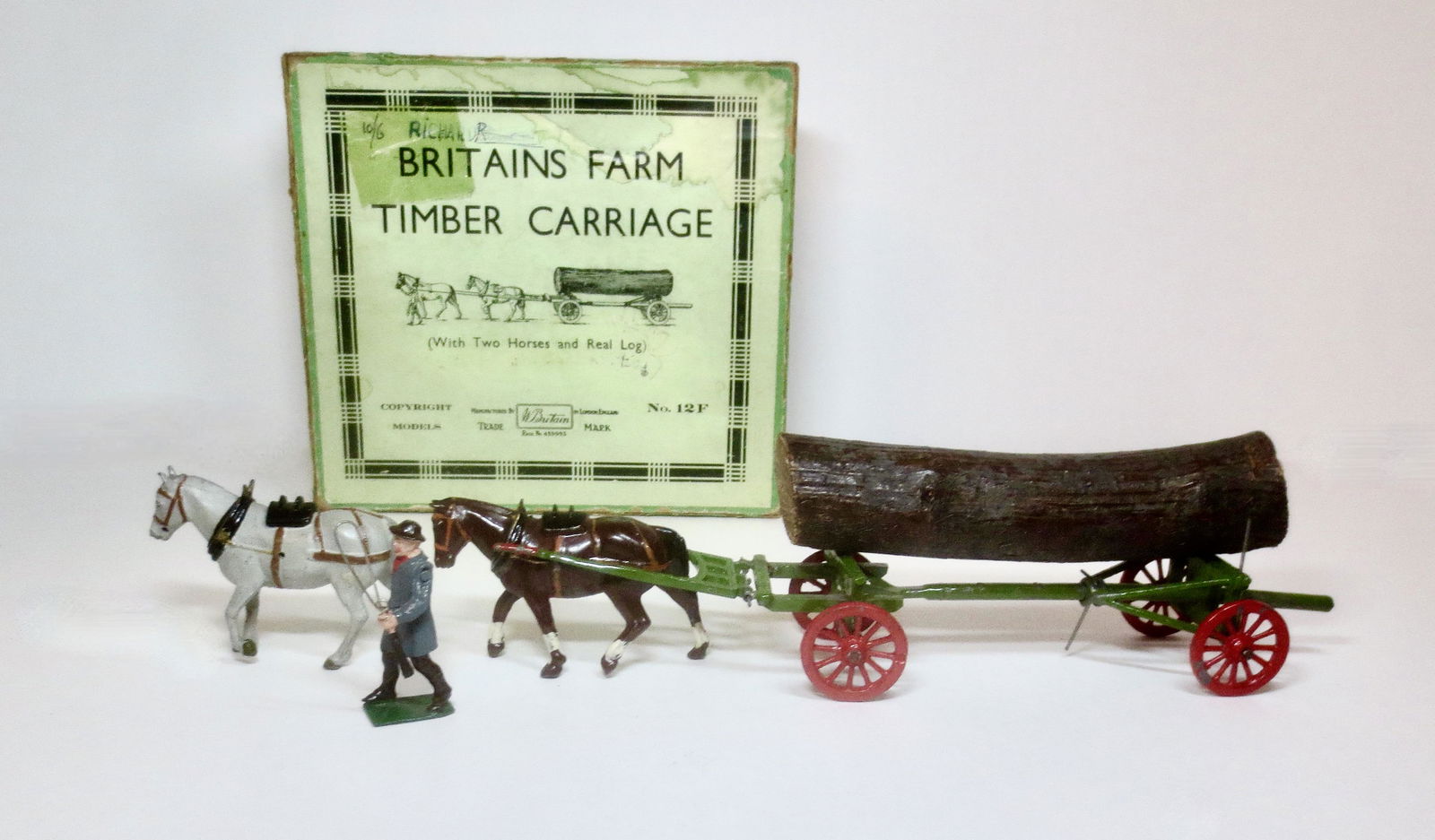 Britains #12F Farm Timber Carriage (1 of 1)
