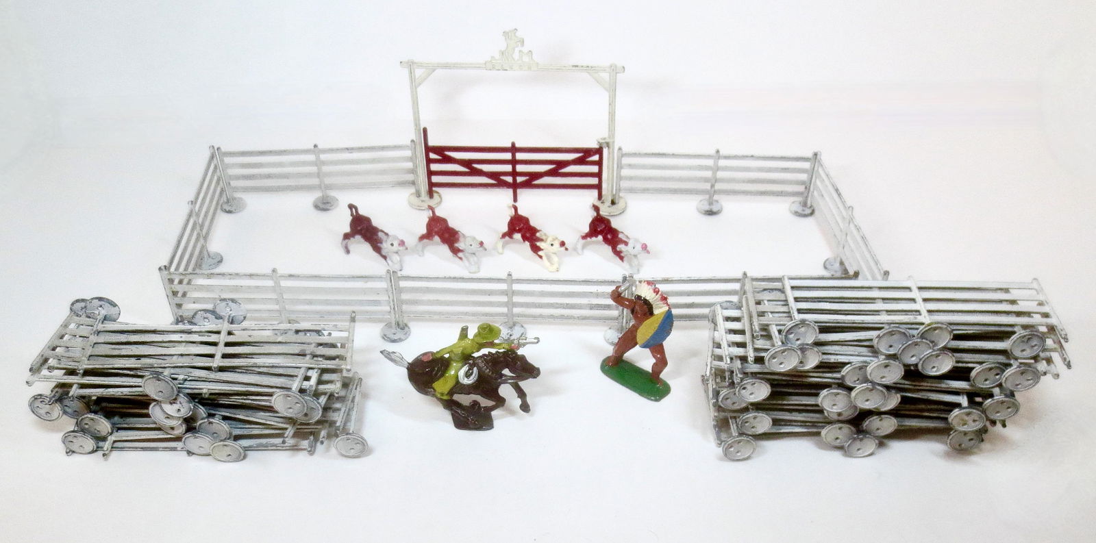 Manoil Ranch Corral & Cowboy on Galloping Horse (1 of 1)