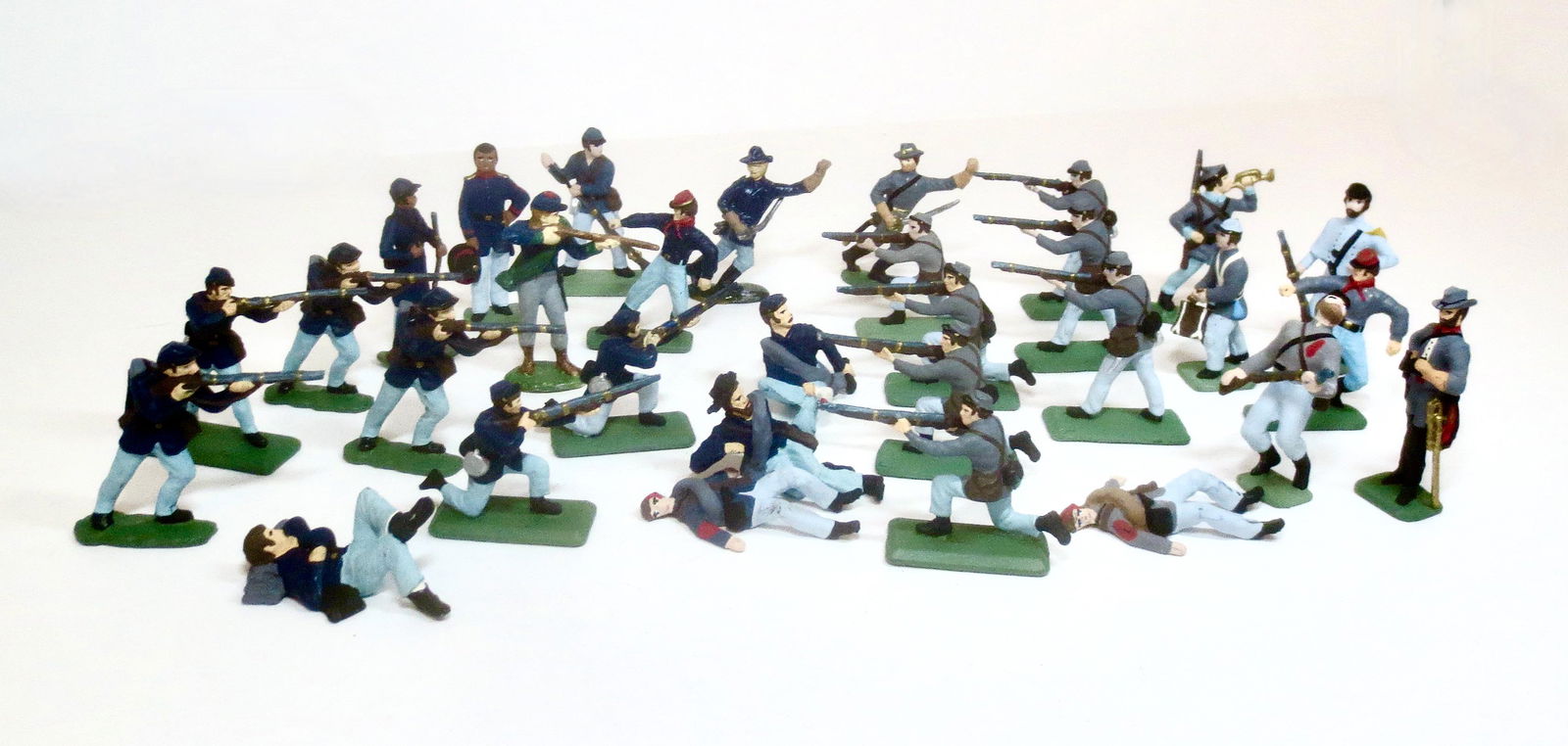 Large Lot of Solid Cast Civil War Figures (1 of 1)