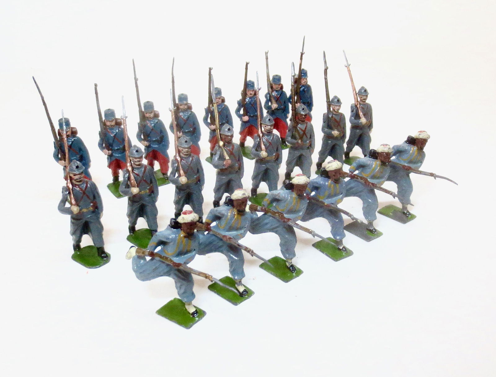 Britains Assorted Pre War French Army Types (1 of 1)