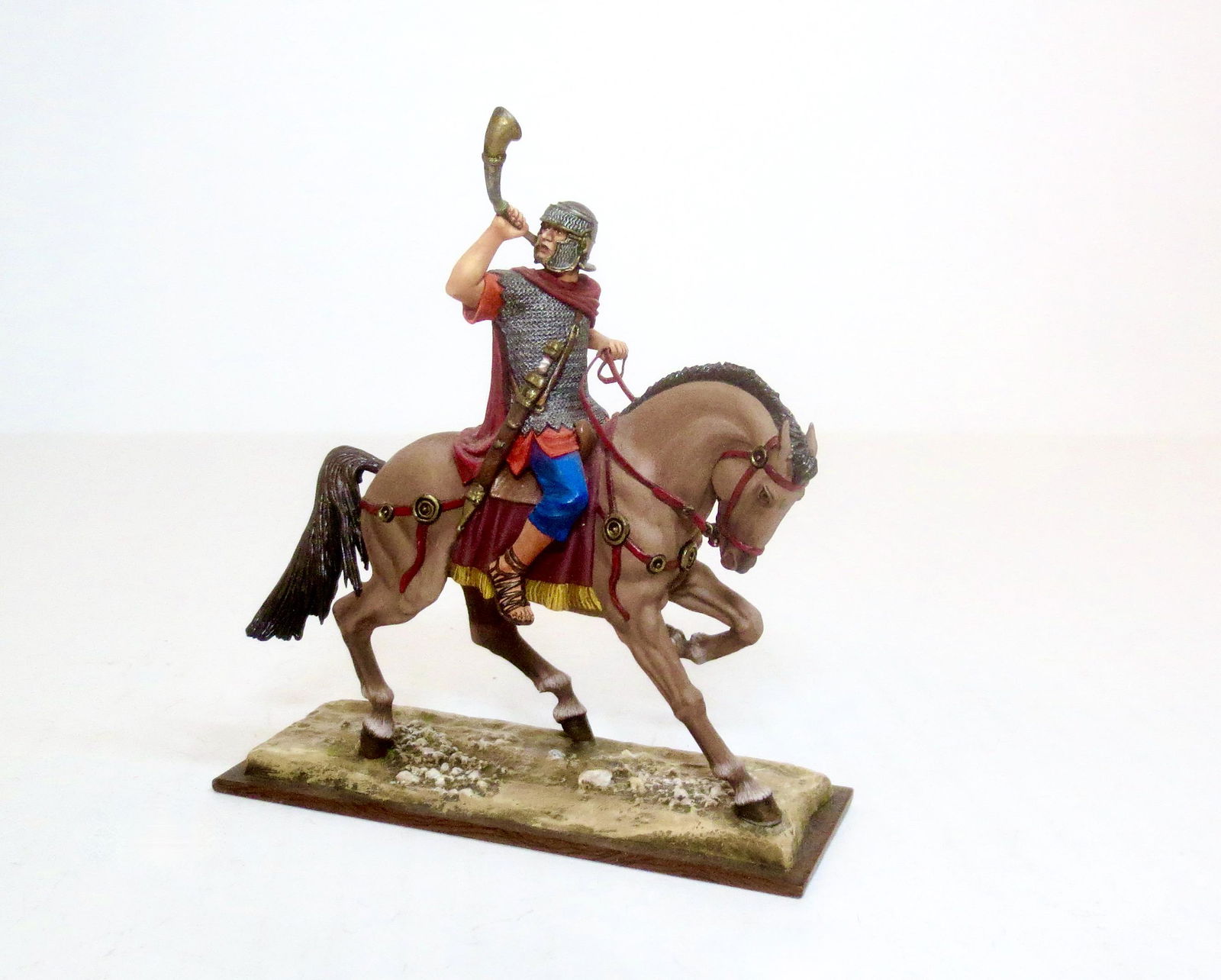 Russian Studio Mounted Roman with Horn (1 of 1)