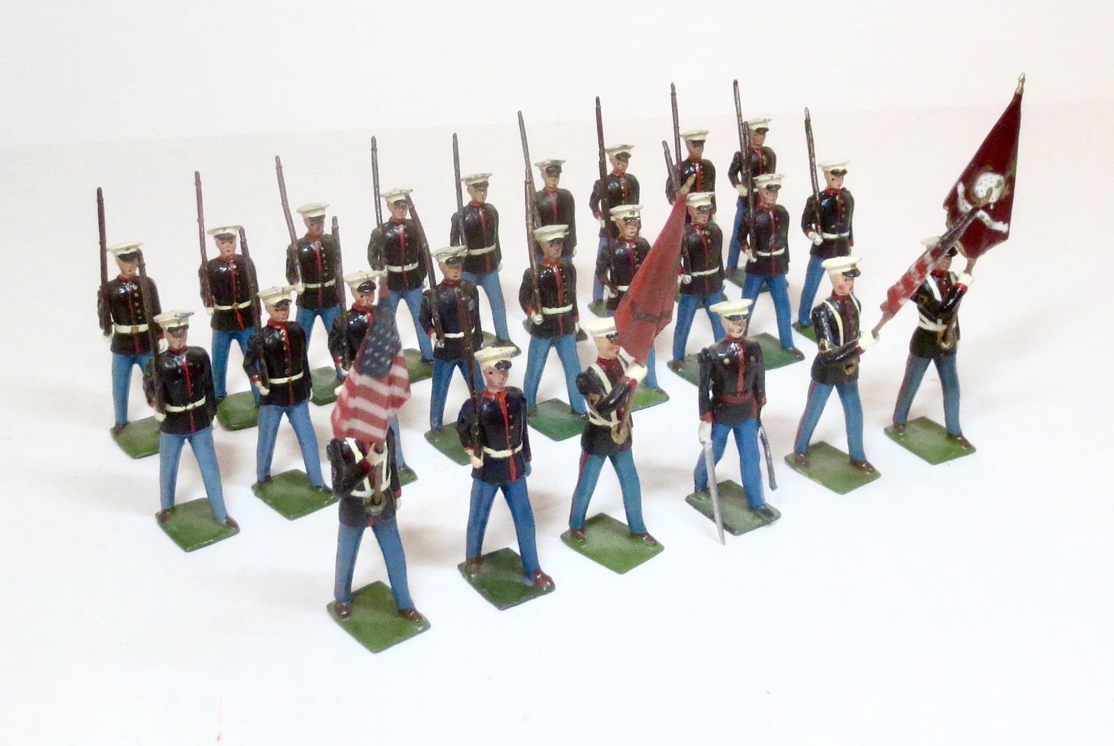 Britains U.S. Marines Marching with Colours (1 of 1)