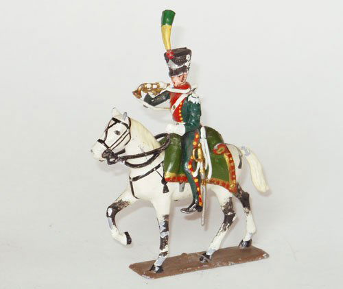 Lucotte Napoleonic Chasseur Trumpeter: Lucotte Napoleonic Chasseur Trumpeter Pre War. Unboxed.