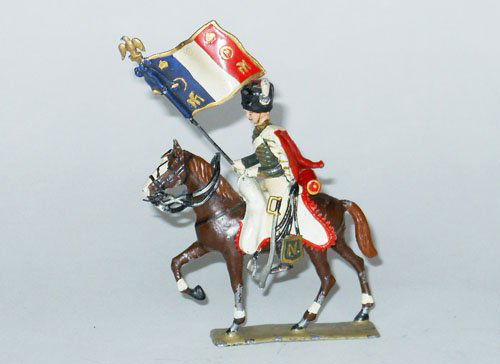 Lucotte Napoleonic Hussar Standard Bearer: Lucotte Napoleonic Hussar Standard Bearer Pre War. Unboxed.