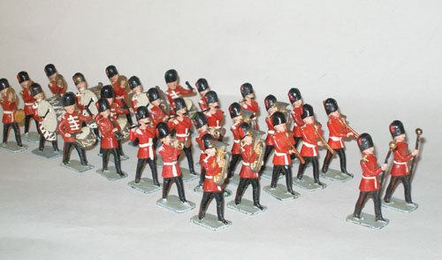John Hill- Johillco Guards Band: John Hill- Johillco Guards Band Post War. Unboxed. 29 Pieces.