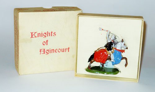 Britains Set # 9492 Knight of Agincourt: Britains Set # 9492 Knight of Agincourt Mounted with Mace in Original Box.