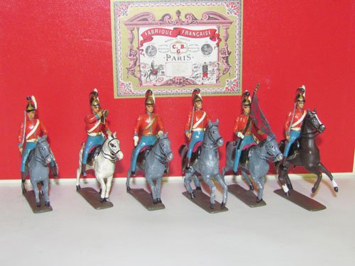 Mignot Napoleonic Currassier: Mignot Napoleonic Currassier 6 Pieces with box